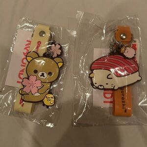 Rilakkuma and Piyo Sushi Nigiri Sumikko Gurashi Luggage Tags Round One Exclusive